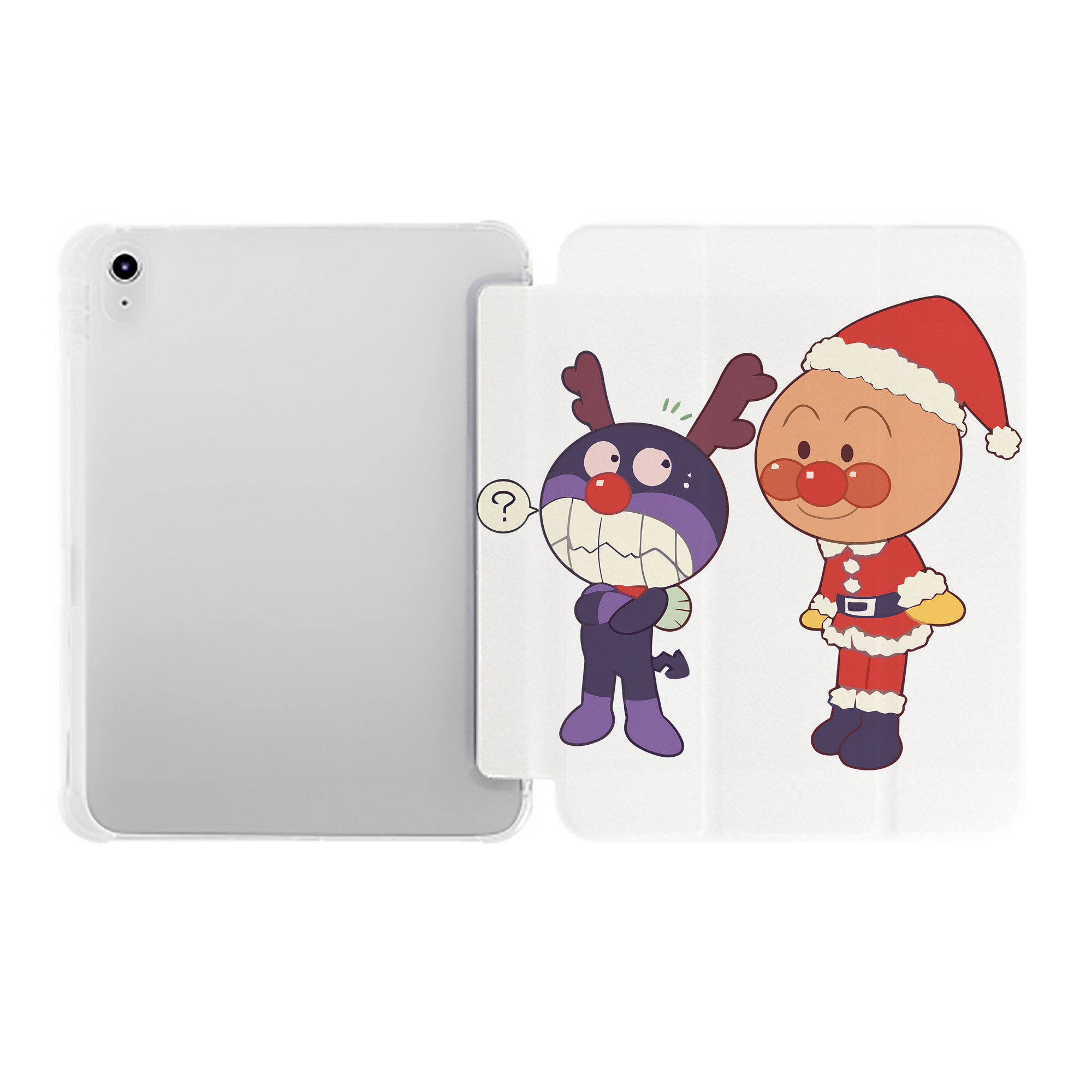 （画像用） アンパンマン Anpanman IPad ケース ペン収納付き 三つ折りスタンド PUレザー×シリコン 対応機種9.5/10.5/10.9インチ